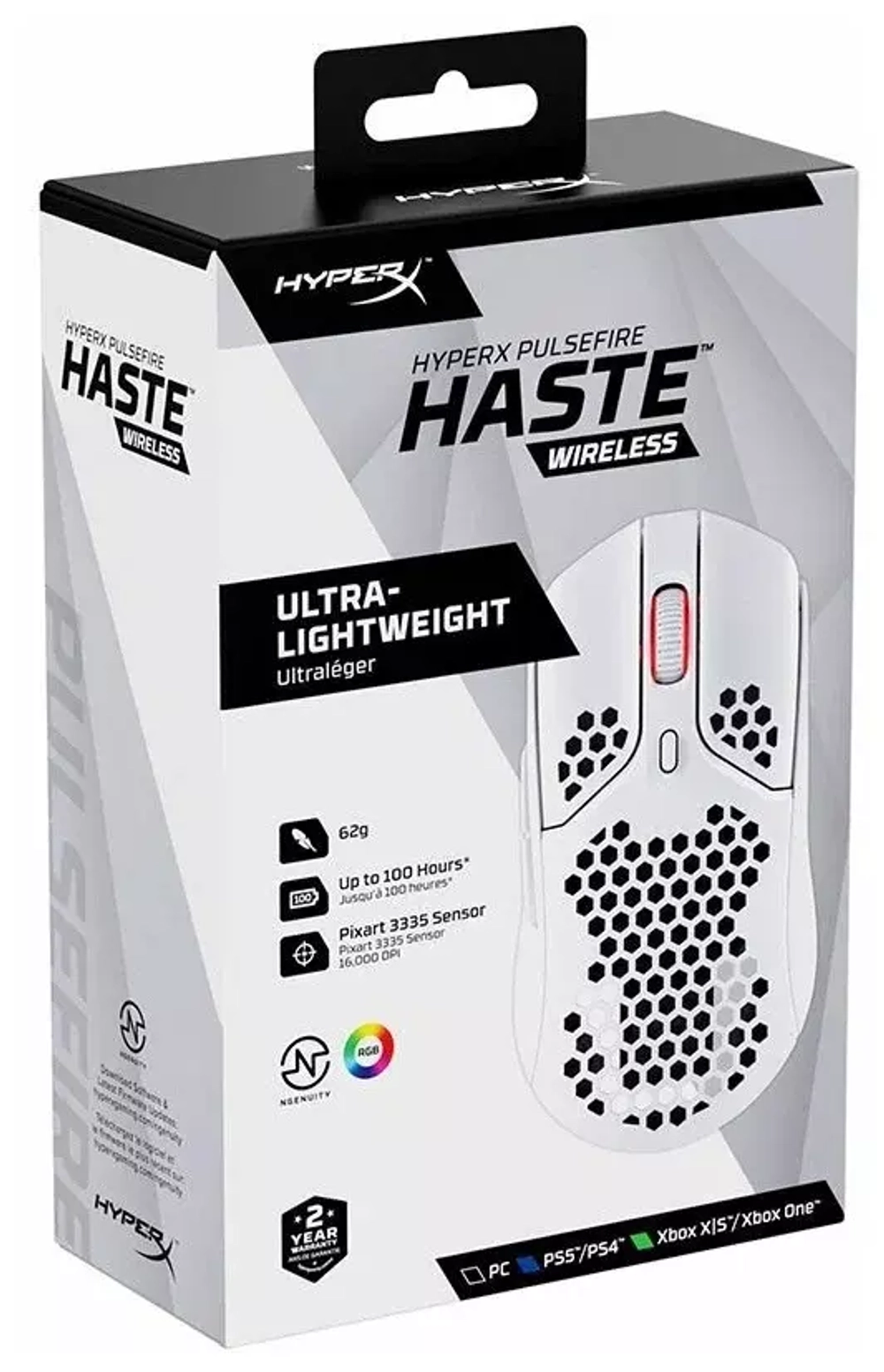 Беспроводная мышь HyperX Pulsefire Haste Wireless Белый