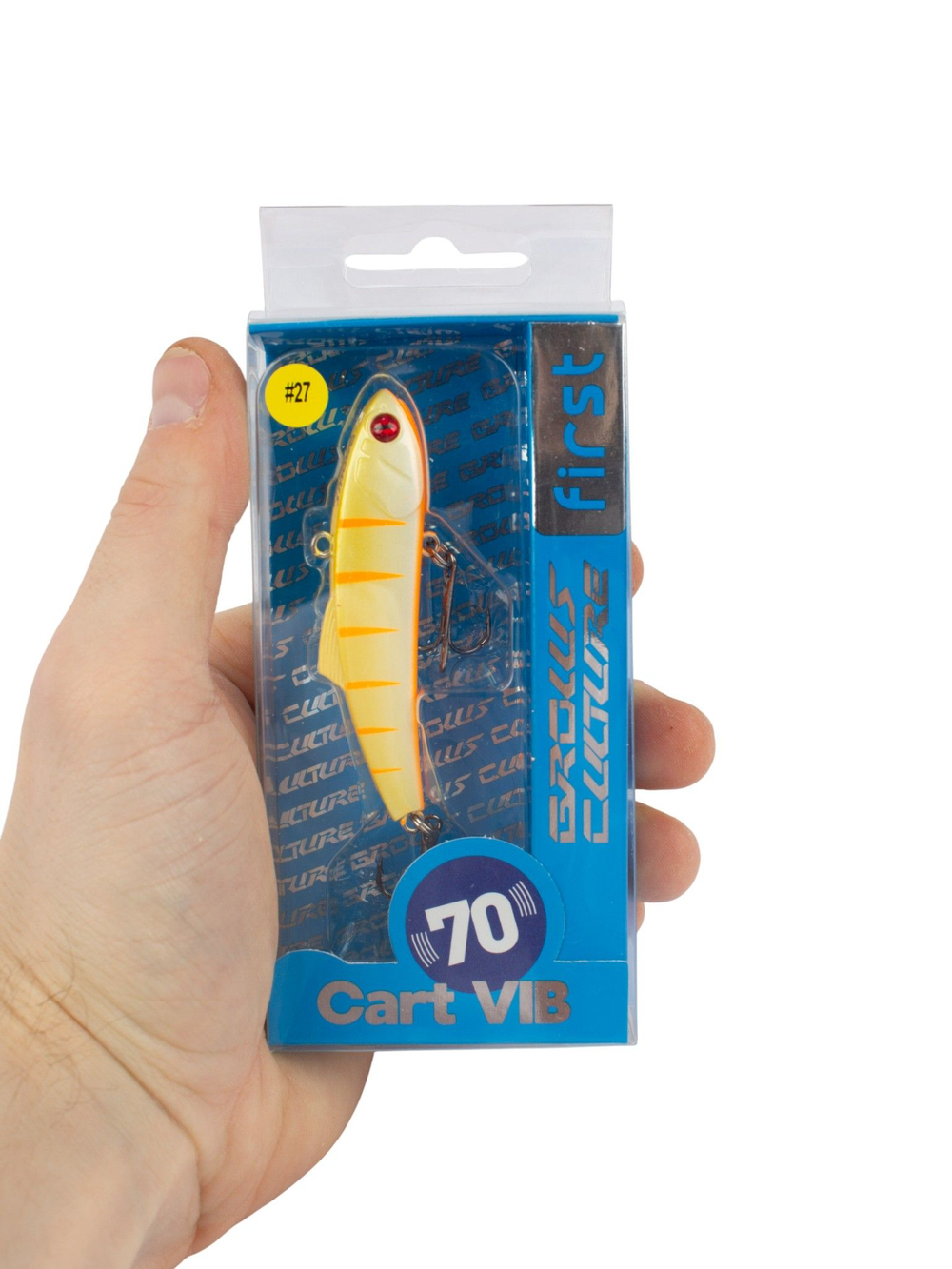Раттлин (виб) на окуня, форель, щуку и судака Grows Culture Cart Vib 70 мм 14 г #27