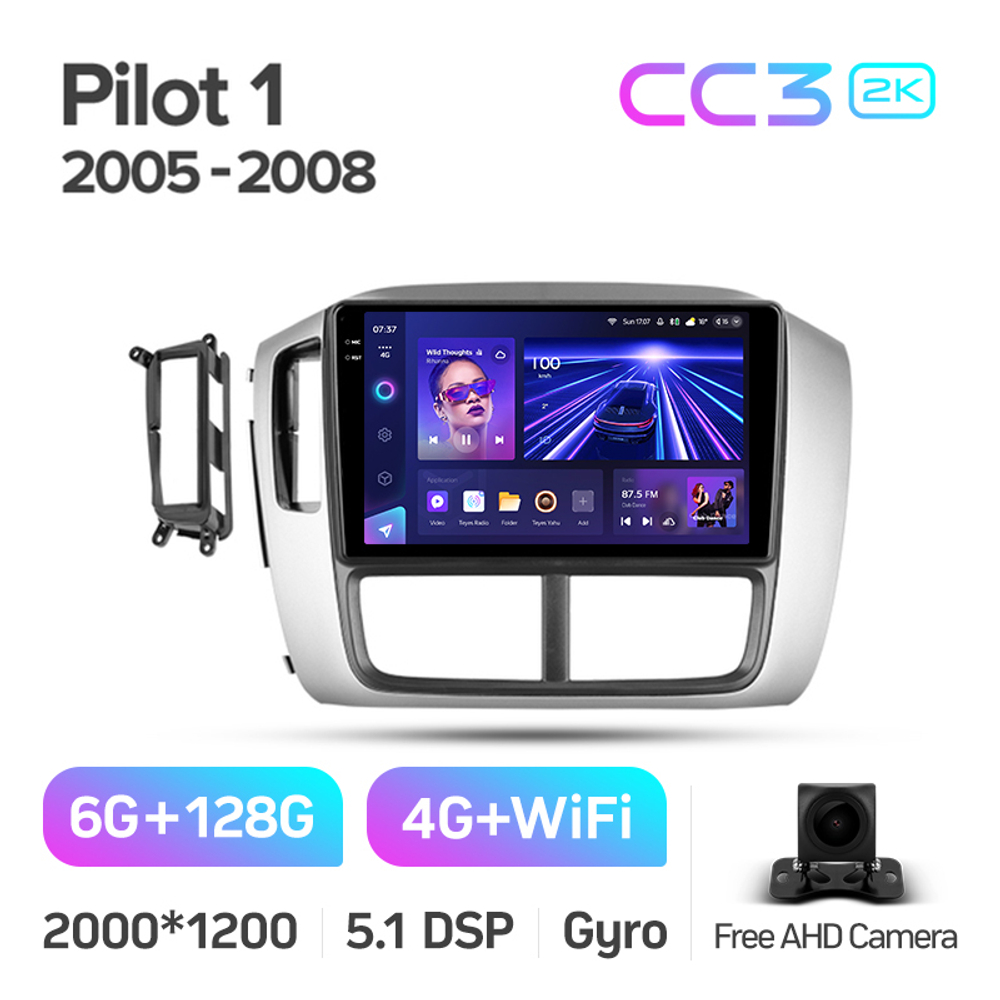 Teyes CC3 2K 9"для Honda Pilot 1 2005-2008