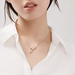 Подвеска из розового золота 18к(750 проба) 🩷Tiffany, в виде сердца и стрелы.