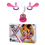 Вибро-присоски на грудь Crazy Beauty Vibrating Nipple Sucker (6 режимов) (Цвет: розовый с черным)