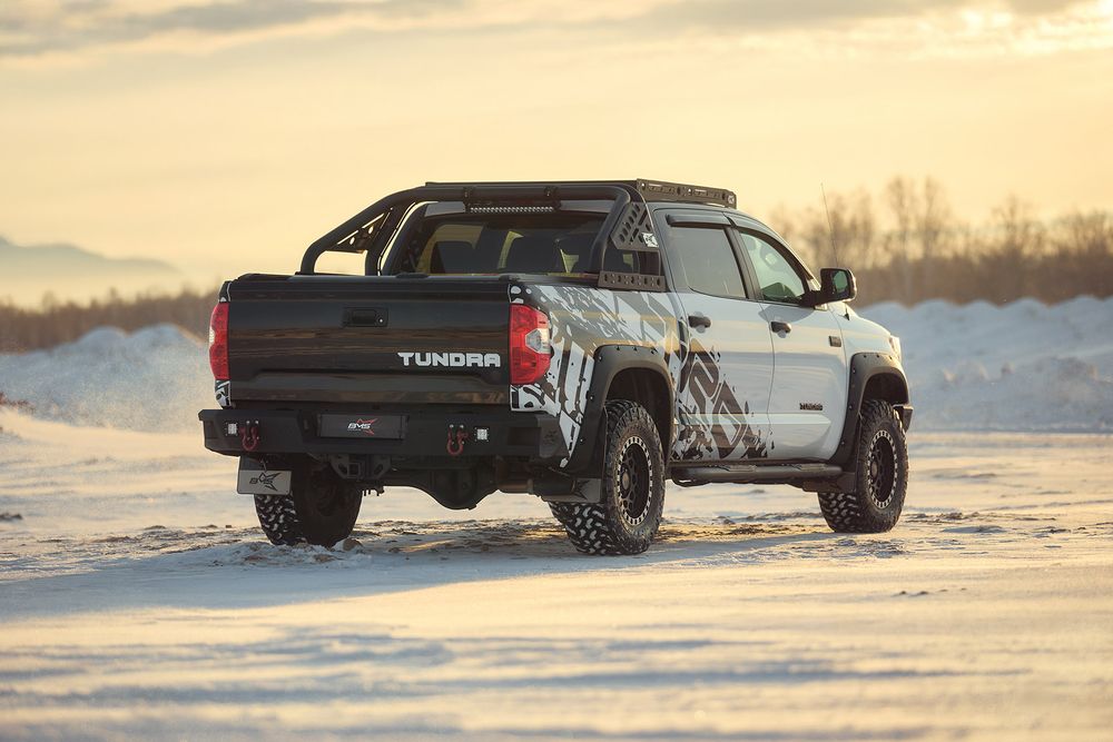 Бампер силовой задний BMS PRO-Line для Тойота Тундра 2014-2021