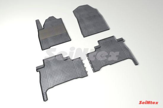 Резиновые коврики в салон Toyota Land Cruiser 200 (2007-2021) "Сетка"