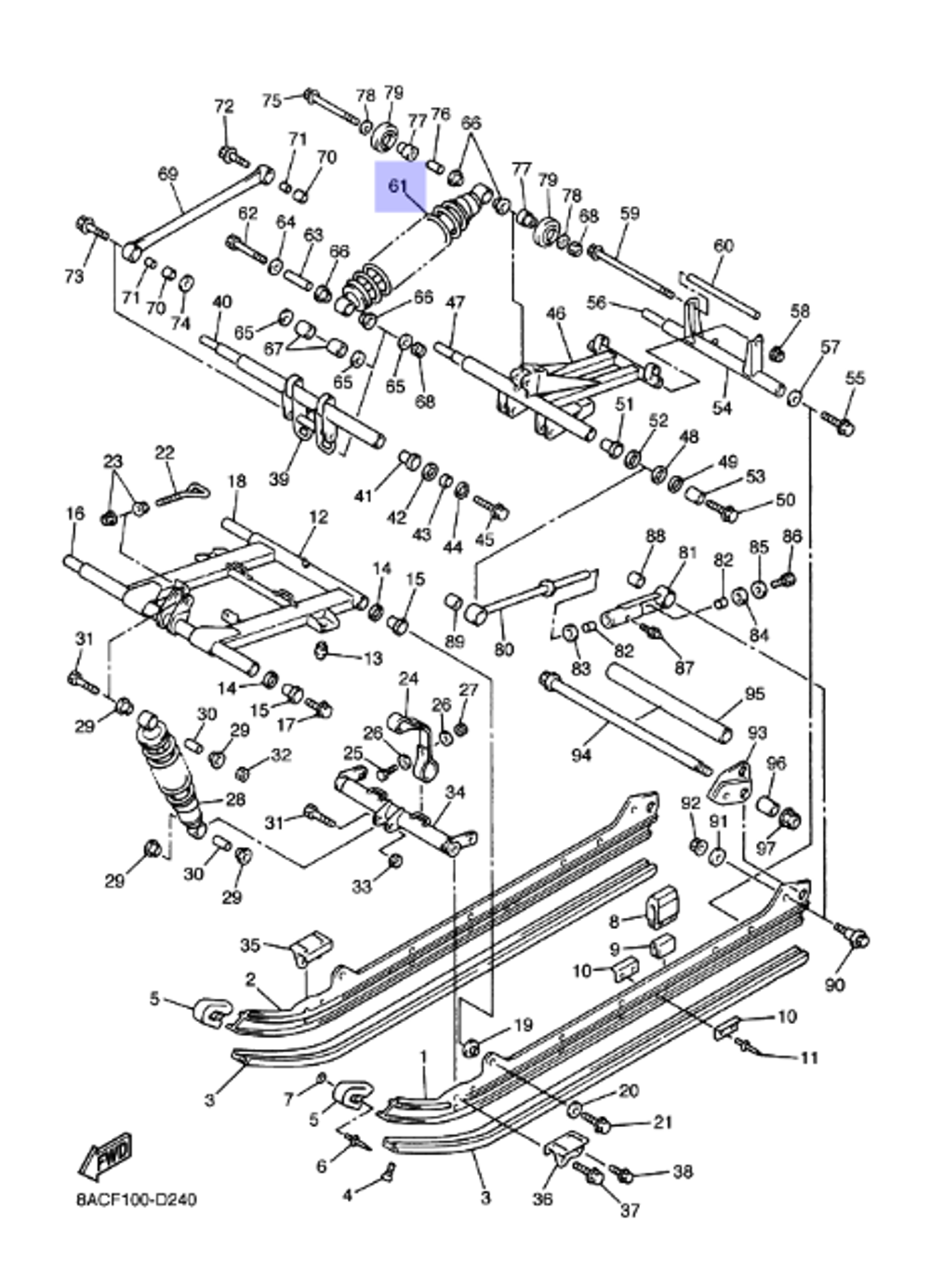Амортизатор Yamaha VK540 III