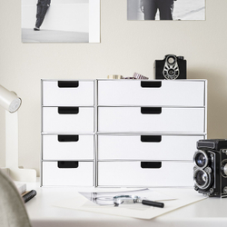 IKEA FJÄDERHARV  (ИКЕА ФЙЭДЕРХАРВ)  -  Мини-комод, 2 ящика - белый 32x25 см
