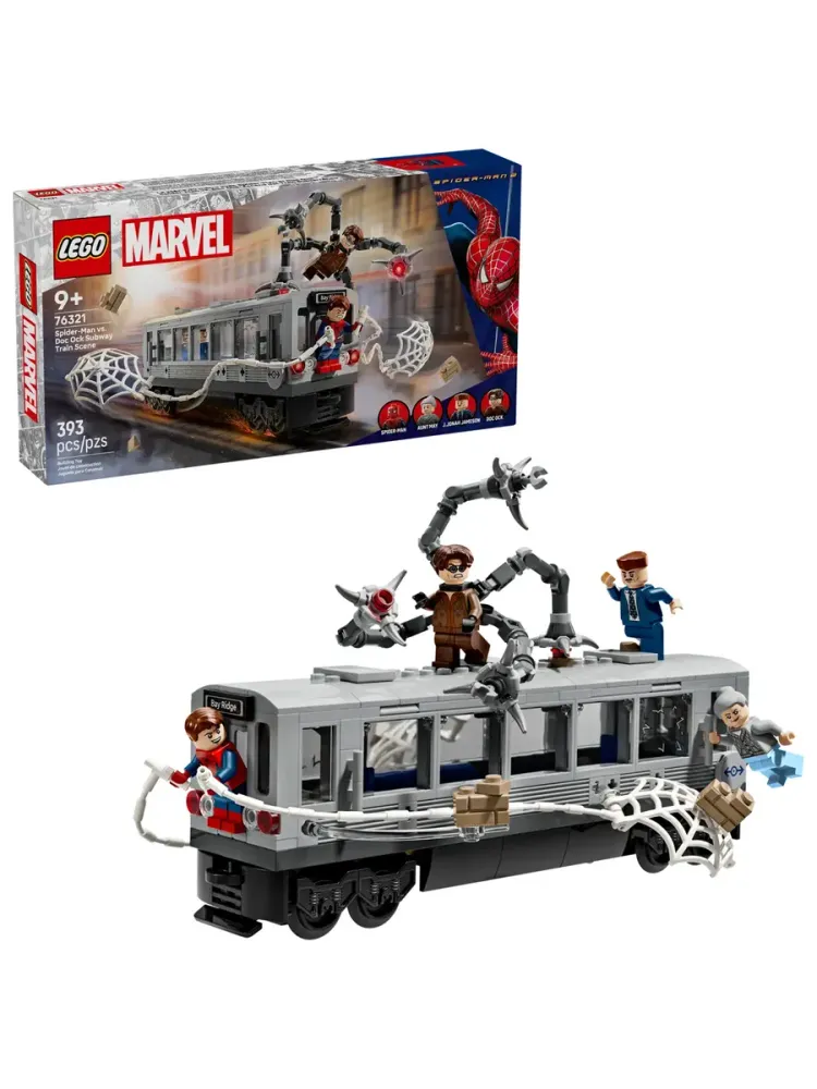 Конструктор Marvel 76321 Человек-паук против Дока Ока