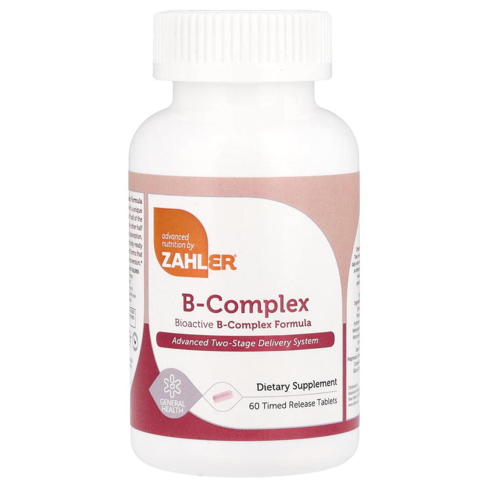 Zahler, комплекс витаминов группы B, 60 таблеток с замедленным высвобождением