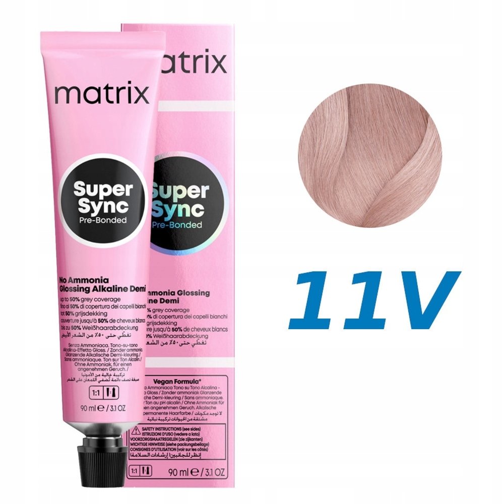 Matrix Super Sync 11V Очень светлый блондин фиолетовый 90 мл