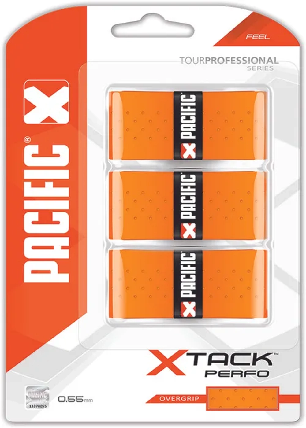 Теннисные намотки Pacific X Tack Perfo 3P - orange
