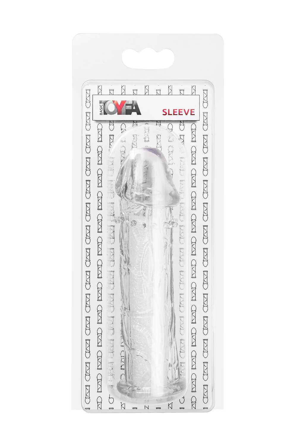 Насадка на пенис TOYFA Basic, TPE, прозрачный, 12,5 см
