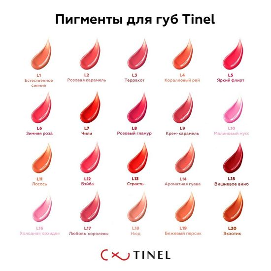 Пигмент для губ, L12 "Бейба", TINEL
