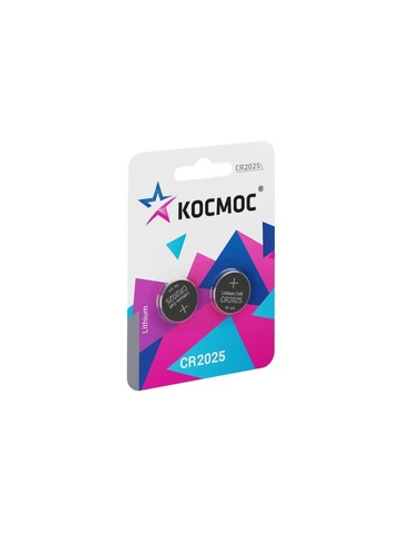 Элемент питания литиевый CR2025 2хBL (блист.2шт) КОСМОС KOC20252BL