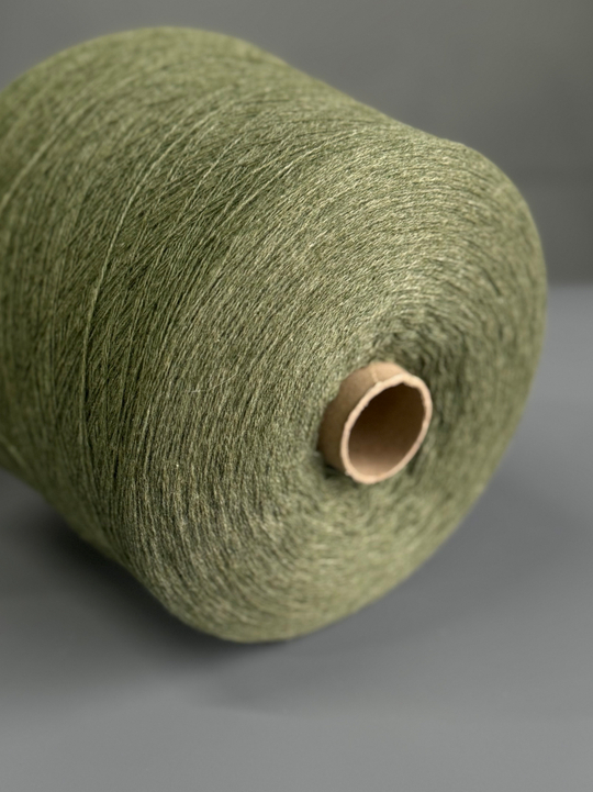 Пряжа Mongolia Cashmere 26/2 (100% кашемир) 1300 м/100 гр, олива меланж