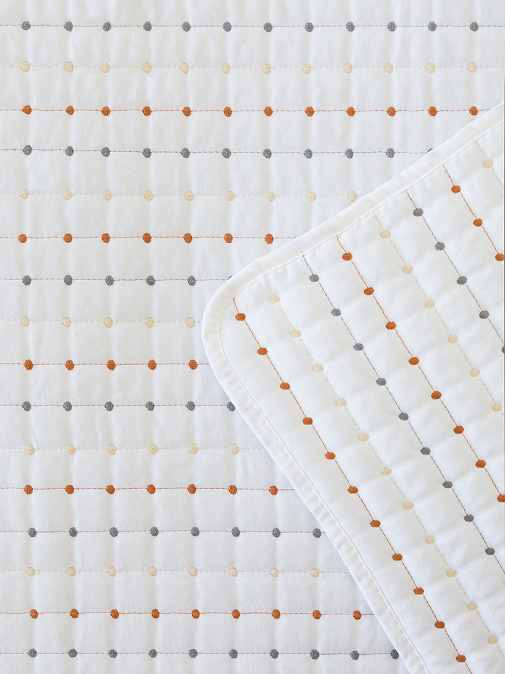 Покрывало DeNASTIA Polka dot 200x220 100%ПЭ белый