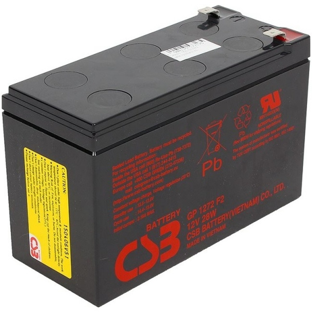 Аккумуляторная батарея для ИБП 12V / 7.2Ah CSB GP 1272 F2 28W