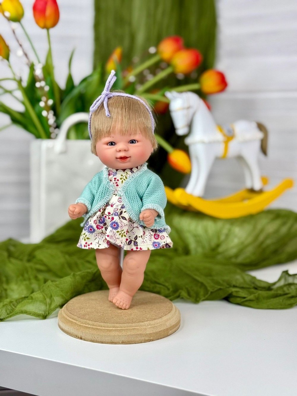 Кукла пупс для девочки виниловый 21см Бебетин (012824)