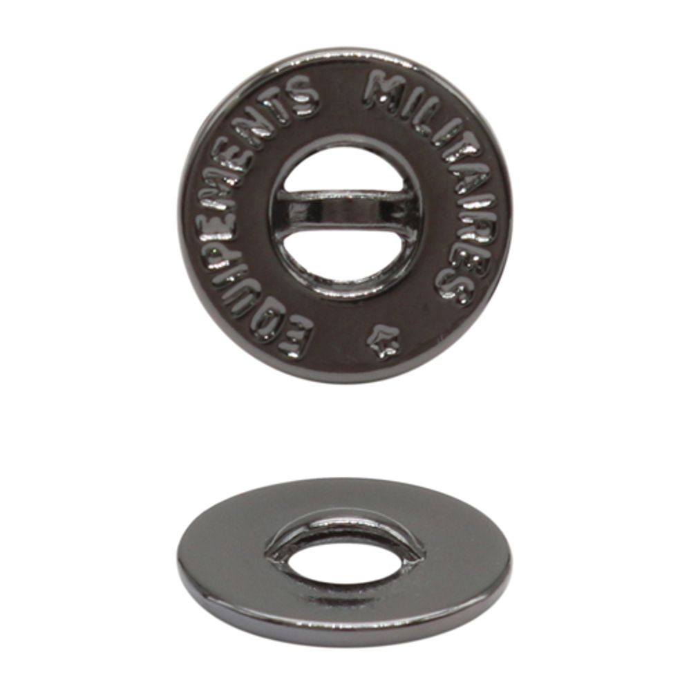 Пуговицы металл 2 прокола 18L=11 мм, (Pewter), 72 шт