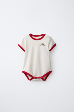 ZARA - FRUIT OF THE LOOM™ БОДИ, СВЕТЛЫЙ ЭКРЮ