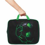 Папка на молнии с ручками BRAUBERG KIDS А4, 1 отделение, полиэстер, 80 мм, "Green ball", 272123