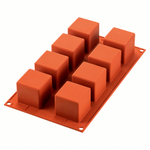 Форма силиконовая для приготовления пирожных cube, 17,6х29,8 см, 1 л