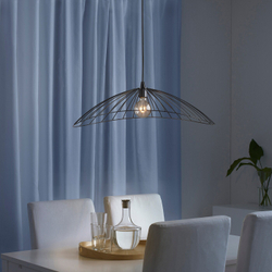 IKEA MOTSJÖ  (ИКЕА МОТСЙÖ)  -  Абажур для подвесного светильника, черный, 60x40 см