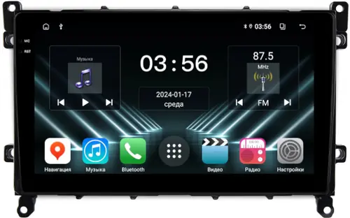 Магнитола для Toyota Prius 50, PHV 2019-2022 - FarCar S280 монитор 9.5" IPS на Android 13, CarPlay