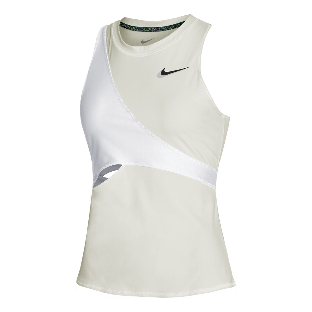 Женская теннисная майка Nike Court Dri-Fit Slam NT PS Tank Top Women - Cream, White