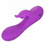 Вибромассажер-кролик CalExotics California Dreaming Valley Vamp с ритмичным стимулятором (12.75x3.75 см)