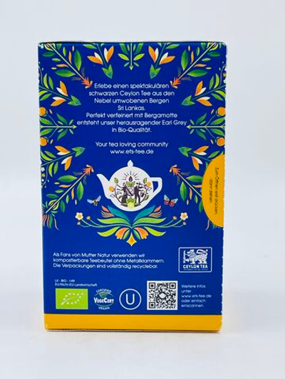 Чёрный цейлонский чай English Tea Shop Earl Grey с бергамотом, 20 пакетиков, 40 г