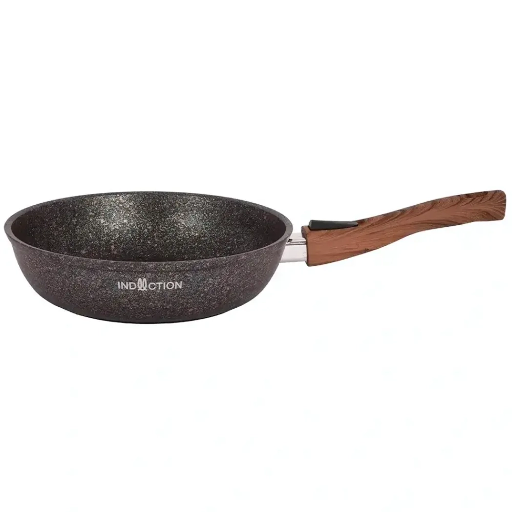 Сковорода 220мм со съемной ручкой, ап линия «Granit Ultra Induction» (blue)