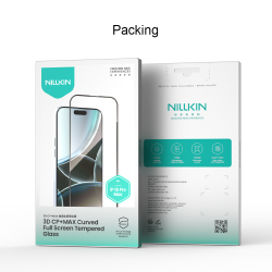 Стекло 3D из закаленного стекла от Nillkin для iPhone 16 Pro Max, серия 3D CP+MAX Anti-Explosion Glass Screen Protector (закругленные края)