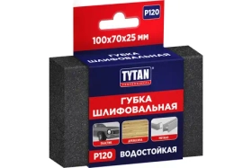 Губка шлифовальная TYTAN PROFESSIONAL 100х70х25 мм, P 120 (1/500) 275967