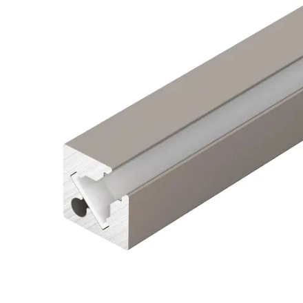 Профиль c экраном SL-KANT-H10-SQUARE-2000 CHAMPAGNE GOLD (Arlight, Алюминий+пластик)