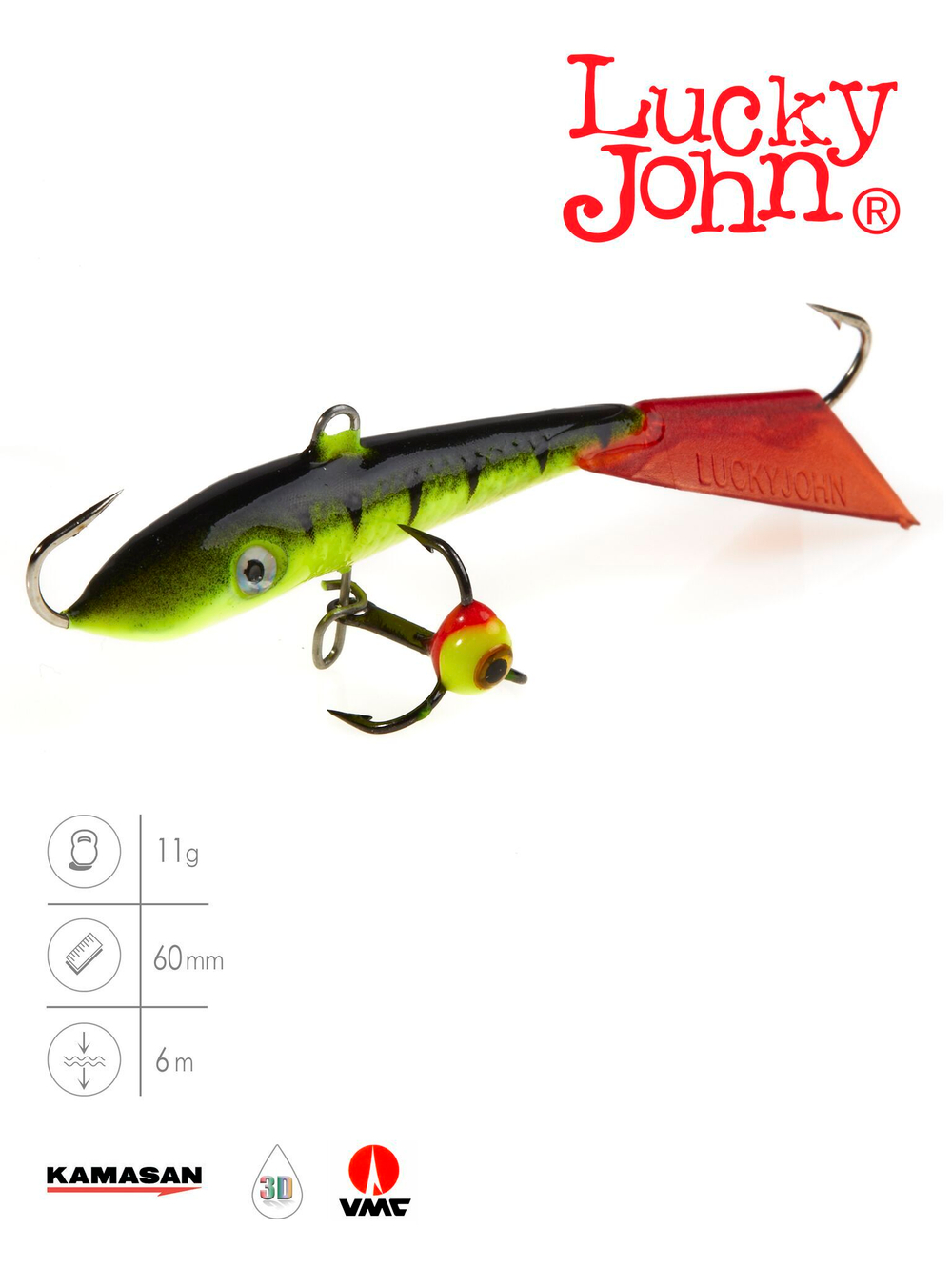 Балансир Lucky John FIN 4 с тр. 60мм/31RT блистер