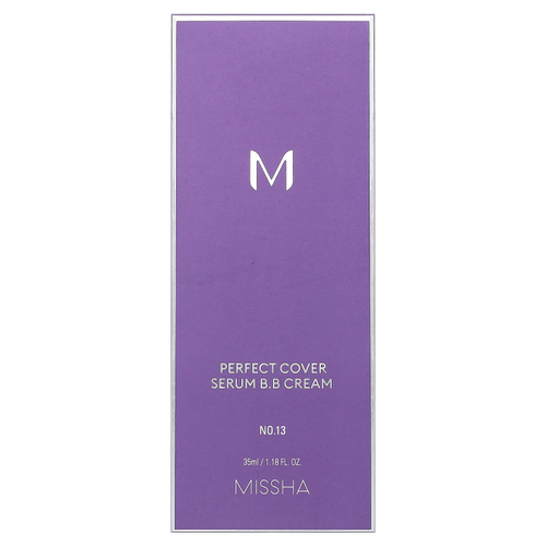 Missha, Perfect Cover, сывороточный BB-крем, No. 13 Light Fair, 35 мл (1,18 жидк. унции)