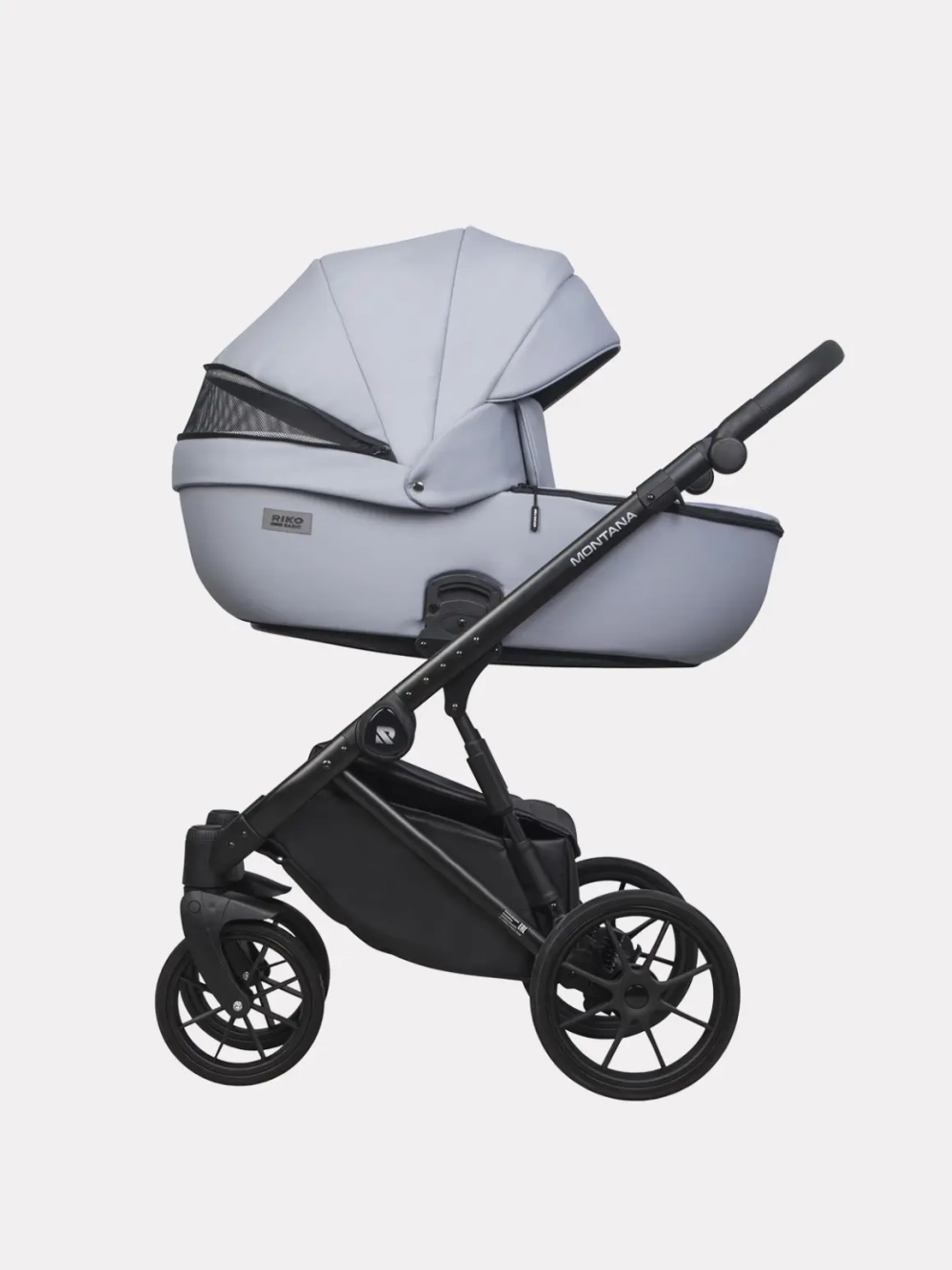 Коляска 2 в 1 Riko Basic Montana Ecco цвет 23 Grey (серый)