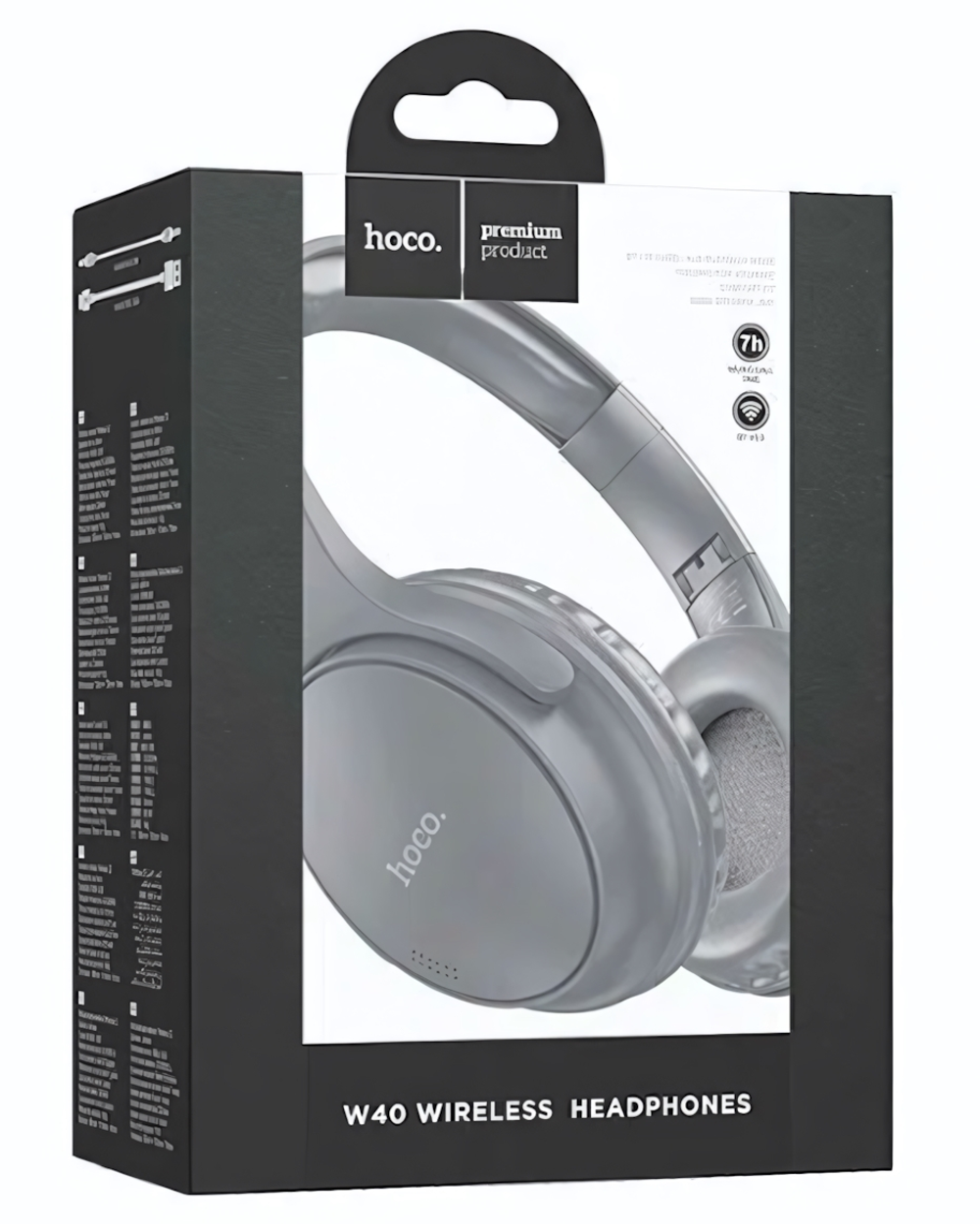 Bluetooth - гарнитура HOCO W40, накладные, BT5.3, 200mAh Grey