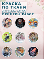 Краска по ткани и обуви, одежды акриловая Shabby Chic «Нежно-голубая»