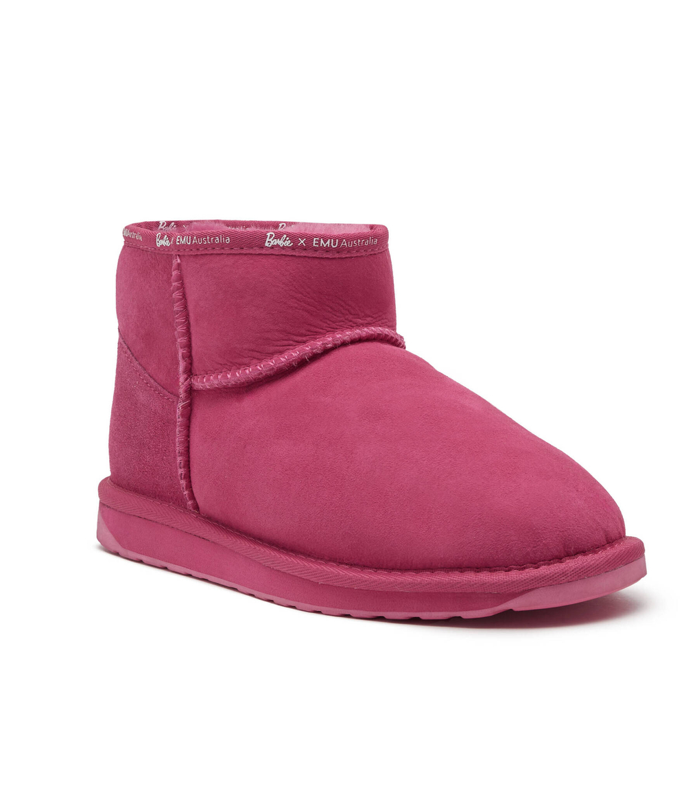 Кожаные угги stinger micro/emu australia x barbie EMU Australia - розовый(W12898)