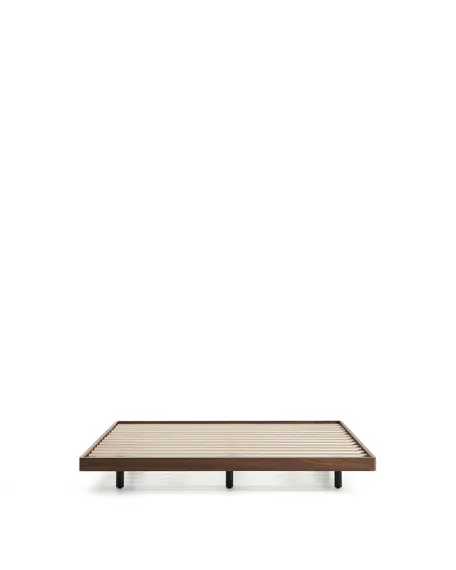Основание кровати Norlen 160x200 см, темный орех