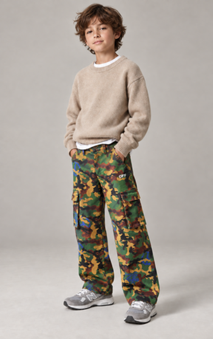 Хлопковые брюки Off White, 128