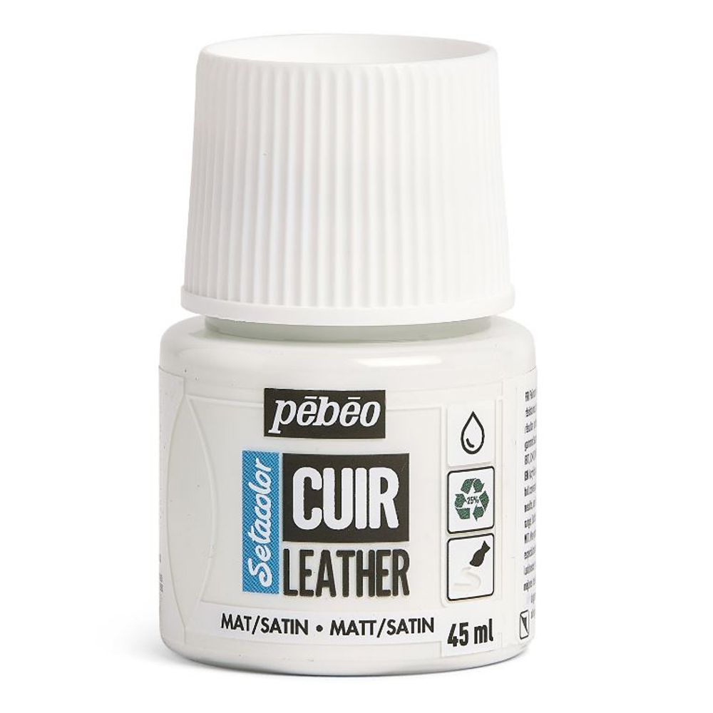 Краска по коже Setacolor 45 мл, 295601 белый, Pebeo, 295601 Краска по коже Setacolor 45 мл, 295601 белый, Pebeo, 295601