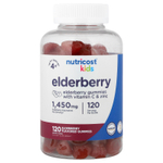 Nutricost, жевательные таблетки с бузиной, для детей от 4 лет, 120 жевательных таблеток