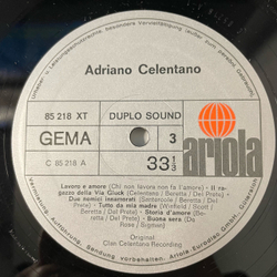 Винтажная виниловая пластинка LP Adriano Celentano Azzurro (Германия 1971)