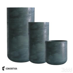 Кашпо TOPPER OCEAN GREEN D40 H40