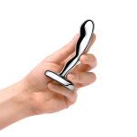 Стальной анальный стимулятор простаты 11,5см b-Vibe Stainless Steel Prostate Plug BV-053