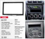 VW Passat B5, Bora, Polo / SKODA Fabia, Octavia, SuperB / MERCEDES-BENZ A-klasse 2DIN (Carav 11-101)