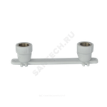 Планка монтажная PP-R белая Дн 25х3/4" ВР под смеситель с водорозетками PRO VALFEX 10124325-PRO