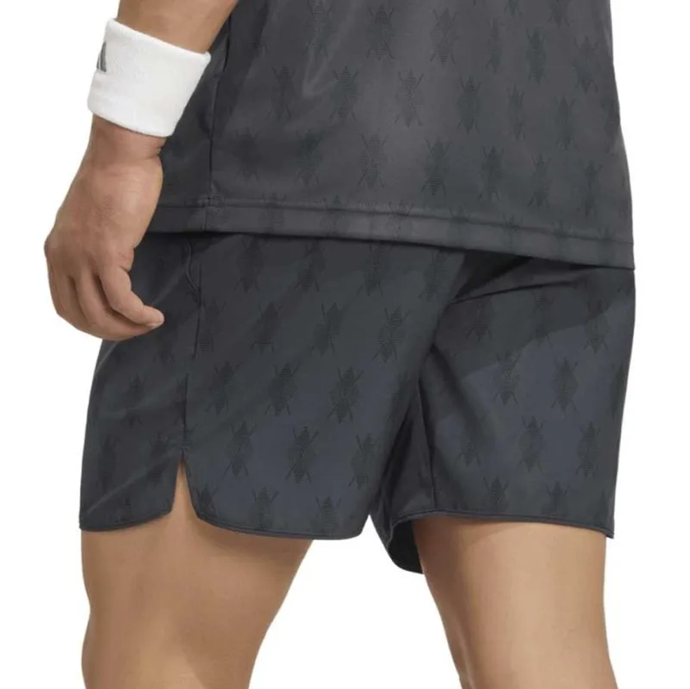 Мужские теннисные шорты Adidas Club Tennis Climacool Graphic 7in- carbon/black