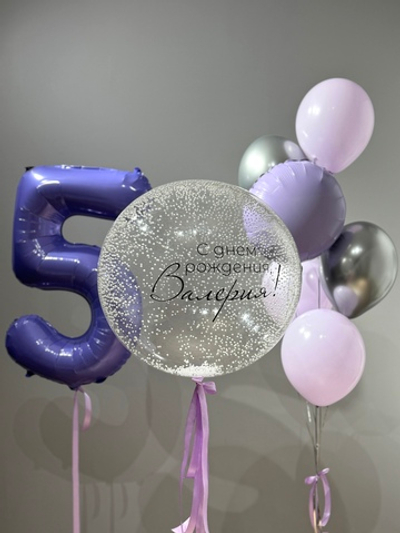 Набор для Девочки 112 розово-фиолетовый на 5 лет